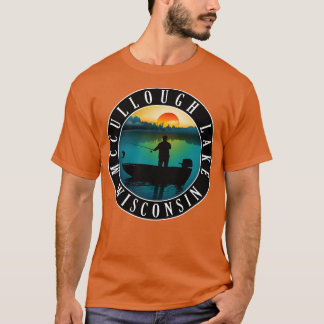 McCullough Lake Wisconsin kanoën T-shirt