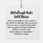 McCullough Peaks Washakie Ceramic Ornament (Achterkant)