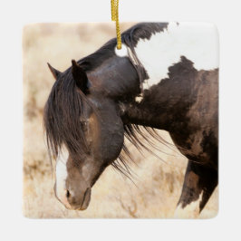 McCullough Peaks Washakie Wild Horses Ceramic Orna Keramisch Ornament