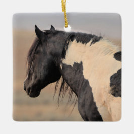 McCullough Peaks Wild Horses Ceramic Ornament