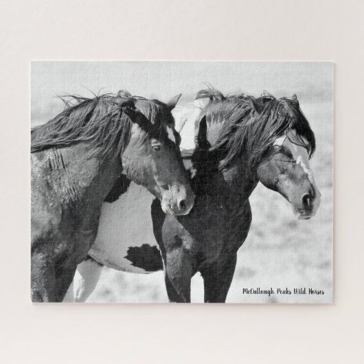McCullough Peaks Wild Horses Legpuzzel (Horizontaal)