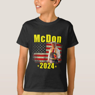 Mcdon 2024 Grappige Donald Trump Franse Frites Kok T-shirt