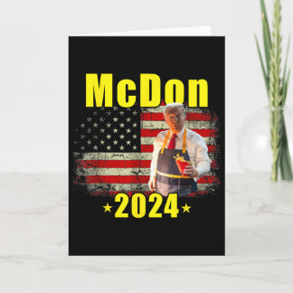 Mcdon Grappige Donald Trump Franse Frites Koken Fr Kaart