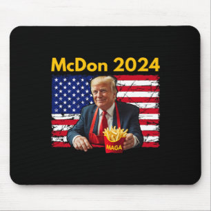 Mcdon Grappige Donald Trump Franse Frites Koken Fr Muismat