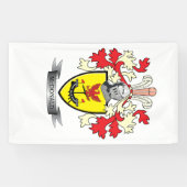 McDonald Family Crest Coat of Arms Spandoek (Horizontaal)