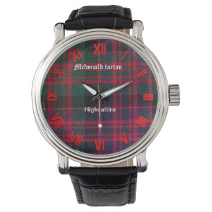 mcdonald tartan horloge van hoogsaltire