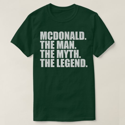 McdonaldMcdonald Achternaam McDonald T-shirt (Design voorkant)