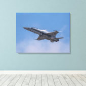 McDonnell Douglas F/A-18 Hornet Canvas Afdruk (Insitu (Houten vloer))