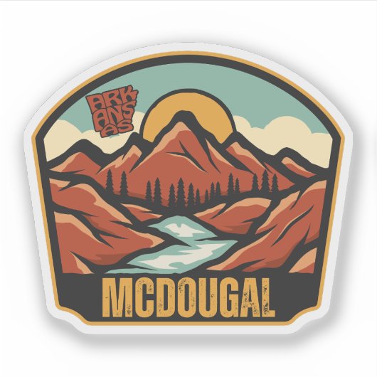 McDougal, Arkansas Sticker (Voorkant)