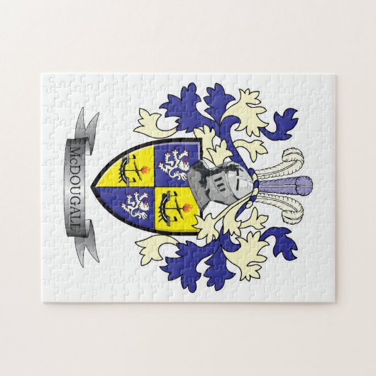McDougall Family Crest Coat of Arms Legpuzzel (Horizontaal)