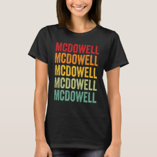 McDowell County North Carolina Regenboog Tekst Ont T-shirt