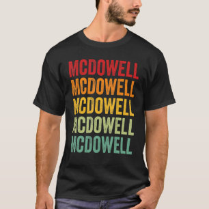 McDowell County North Carolina Regenboog Tekst Ont T-shirt