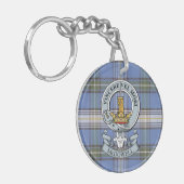 McDowell Crest + Tartan Circle Sleutelhanger (Voorkant Links)