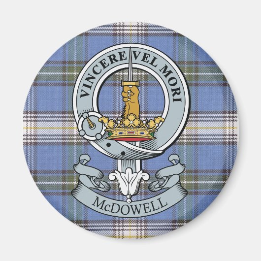 McDowell Crest + Tartan Magnet Magneet (Voorkant)