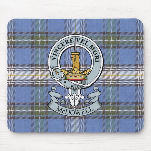 McDowell Crest + Tartan Muismat (Voorkant)