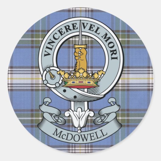 McDowell Crest + Tartan Sticker Pack (Voorkant)