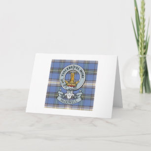 McDowell Crest + Tartan Wenskaart Kaart