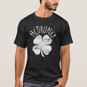 McDrunky Irish Clover St Patrick's Day Funny Drink T-shirt