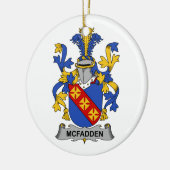 McFadden Family Crest Keramisch Ornament (Links)