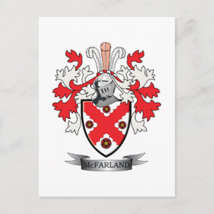McFarland Family Crest Coat of Arms Briefkaart
