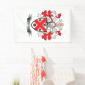McFarland Family Crest Coat of Arms Spandoek (Insitu)