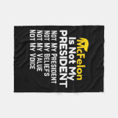 McFelon is niet mijn President 2 Fleece Deken (Voorkant (Horizontaal))