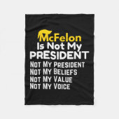 McFelon is niet mijn President 2 Fleece Deken (Voorkant)