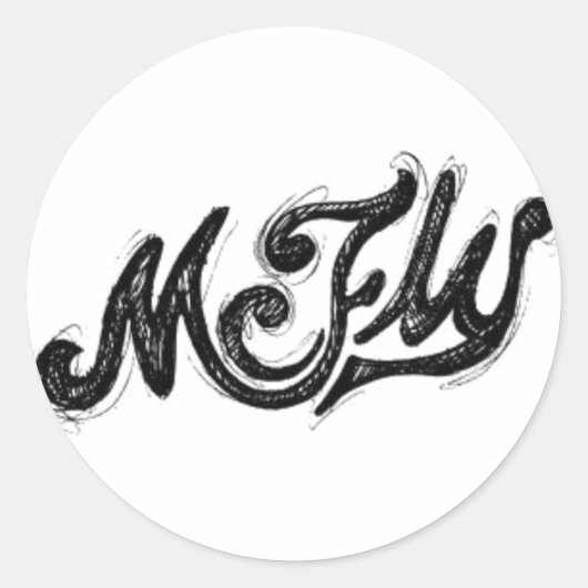 Mcfly Logo Ronde Sticker (Voorkant)