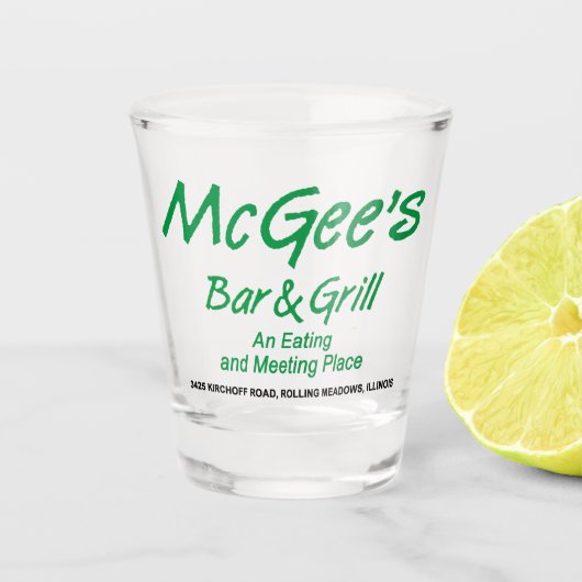 McGee's Bar & Grill, Rolling Meadows, Verenigde St Shot Glas (Voorkant)
