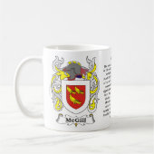 McGill Family Coat of Arms mok (Links)