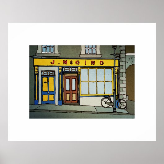 McGing's Bar, Westport, Ierland Poster (Voorkant)