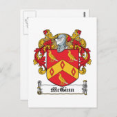 McGinn Family Crest Briefkaart (Voorkant / Achterkant)