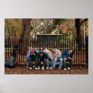 McGolrick Park - 5 slapende Mannen Poster