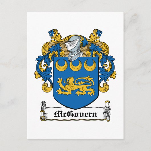 McGovern Family Crest Briefkaart (Voorkant)