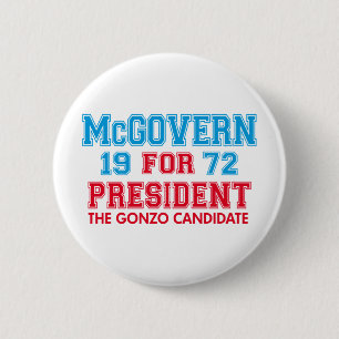 McGovern Gonzo Candidate Ronde Button 5,7 Cm