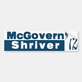 McGovern Shriver 1972 Bumpersticker