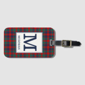 McGowan Tartan Red, Blue en Green Plaid Pattern Bagagelabel (Voorkant (horizontaal))