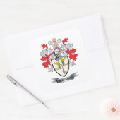 McGowan Wapenbank Vierkante Sticker (Envelop)