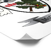 McGregor Family Crest Coat of Arms Poster (Hoek)