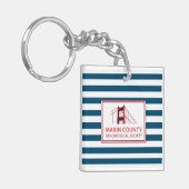 MCGS Stripe Logo met rand Sleutelhanger (Voorkant Links)