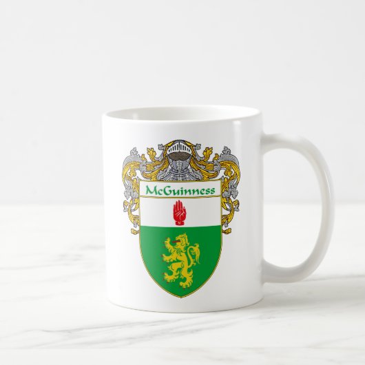 McGuinness Coat of Arms (Beheerd) Koffiemok (Rechts)