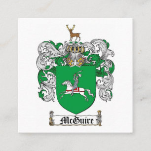 McGuire Family Crest Business Care Vierkante Visitekaartje