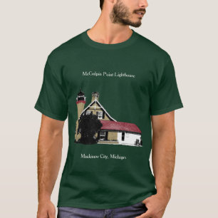 McGulpin Point Lighthouse donker T-shirt