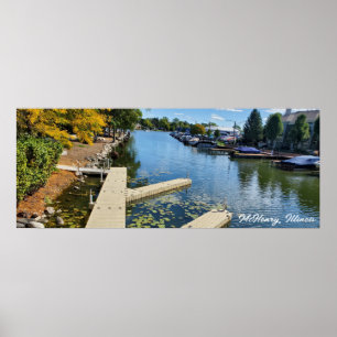 McHenry, Illinois Fox River Boatway Poster
