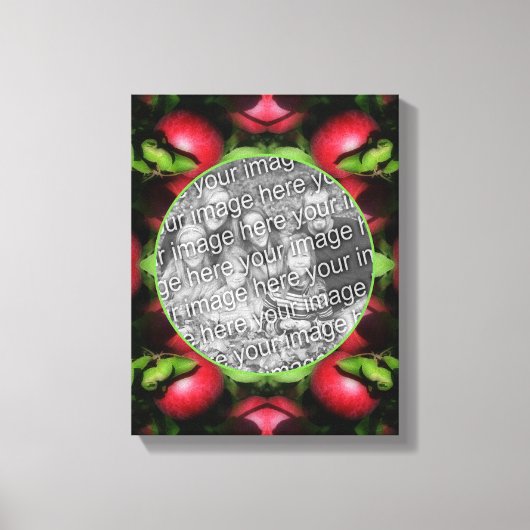 McIntosh Apples Lijst Creëer Uw eigen foto Canvas Afdruk (Voorkant)