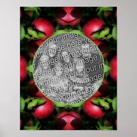 McIntosh Apples Natuur Lijst Creëer Uw eigen foto Poster (Voorkant)