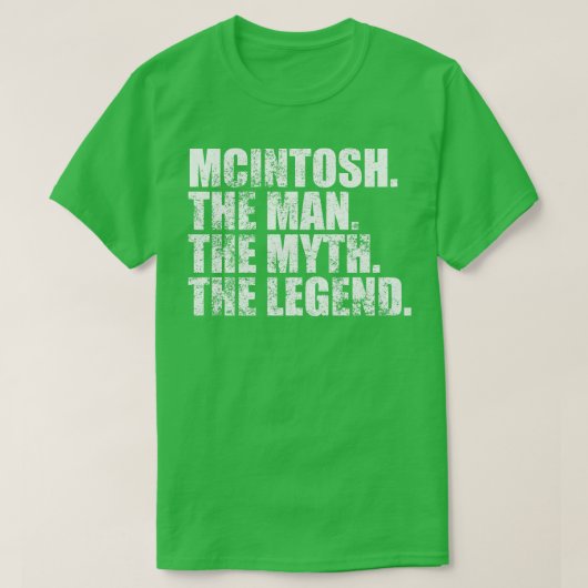 McintoshMcintosh Achternaam McIntosh T-shirt (Design voorkant)