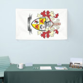 McIntyre Family Crest Coat of Arms Spandoek (Beurs)