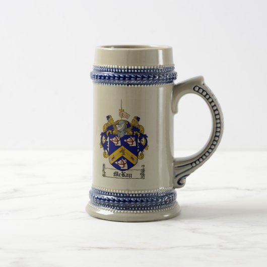 Mckay Coat of Arms Stein Bierpul (Rechts)