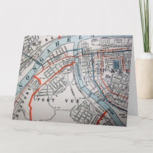 McKeesport, PA Carte Vintage (Devant)